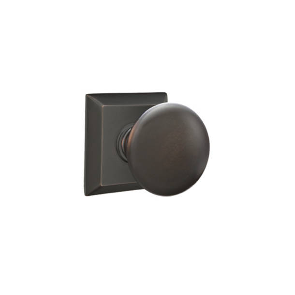 Emtek Saratoga Single Cylinder Handleset with Interior Providence Knob